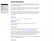 Tablet Screenshot of calculator.javia.org